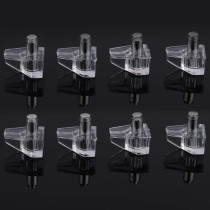 Tbestmax 5 mm Clear Shelf Support Pegs Cabinet Clips Holder Plastic Bookcase Self-Locking Pins for Kitchen Furniture Book Shelves 95 pcs