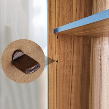 Tbestmax 5 mm Shelf Support Pegs Spoon Bookshelf Pins Cabinet Shelves Peg Metal Bookcase Clips for Kitchen Shelf Holder 120 Pcs Deep Brown