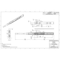 TCH Hardware 16" Inch 100 LB Steel Full Extension Ball Bearing Drawer Slides - Kitchen Cabinet Desk Draw