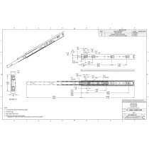 TCH Hardware 18" Inch 100 LB Steel Full Extension Ball Bearing Drawer Slides - Kitchen Cabinet Desk Draw