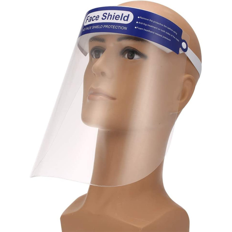 Tidyard 1PCS Protective Face protection Anti spitting Isolation Face Shield Fluid Resistant Full Face protection Transparent Dust proof Anti fog Face protection Visor Protection from Splash