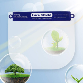 Tidyard 1PCS Protective Face protection Anti spitting Isolation Face Shield Fluid Resistant Full Face protection Transparent Dust proof Anti fog Face protection Visor Protection from Splash