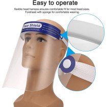 Tidyard 1PCS Protective Face protection Anti spitting Isolation Face Shield Fluid Resistant Full Face protection Transparent Dust proof Anti fog Face protection Visor Protection from Splash