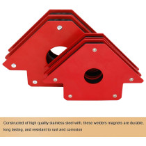 TIOIT 6 Pcs Arrow Welding Magnet, Welding Magnet Set for Metal Working 25, 50, and 75 Lbs Strength Magnetic Welding Holder, 45,90,135,180Degree Angle Fits for welding, soldering, assembling