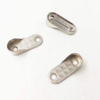 TOPBATHY Oval Clothes Hanging Rod Holder (4 Pieces Support and 8 Pieces Screws)