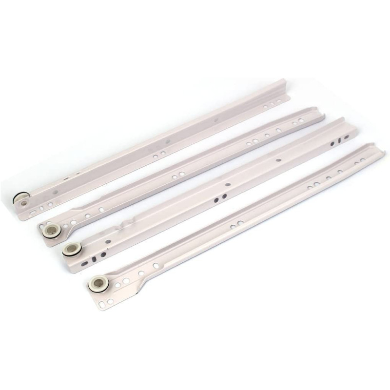 uxcell 14" Roller Wheel Cabinet Drawer Keyboard Slide Glide Runner 2 Pairs