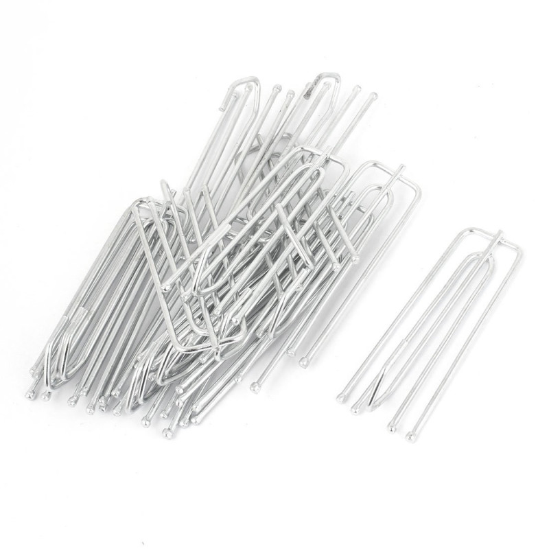 uxcell a14121900ux0392 Drapery Curtain Tape Steel 4 Prongs Pinch Pleat Clips Hooks 15pcs (Pack of 15)