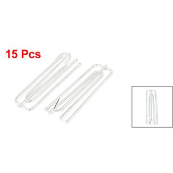 uxcell a14121900ux0392 Drapery Curtain Tape Steel 4 Prongs Pinch Pleat Clips Hooks 15pcs (Pack of 15)