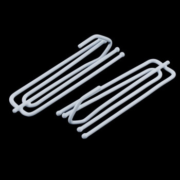 uxcell a15122100ux1229 Metal Drapes Curtain 4 Prongs Pinch Pleat Hooks 2.8 Inch White Metal (Pack of 20)