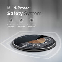 Promate Wireless Charger for iPhone 12, Fast 15W Mag-Safe Qi Magnetic Charging Pad with USB-C Connector