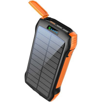 Promate 20000mAh Power Bank, Solar Powered Portable Charger with Wireless Charging, USB-C Power Delivery Port, QC 3.0 Port