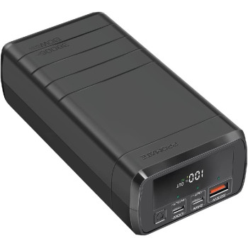 Promate Power Bank, Portable 38000mAh Laptop Battery Charger with 100W In/Out USB-C Power Delivery, 24W USB-C Port