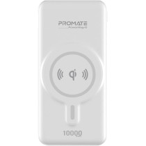 Promate Magnetic Wireless Power Bank, 10000mAh Magnetic 10W Qi Wireless Mag-Safe Battery Pack