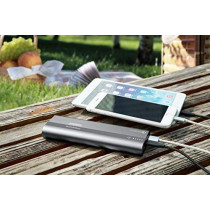 Promate 20000mAh USB-C Power Bank, Ultra-Fast Qualcomm QC 3.0 External Battery Pack with 18W , PowerTank-20 Grey