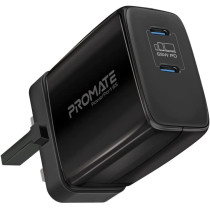 Promate PowerPort 65 Adapter for USB C, Black