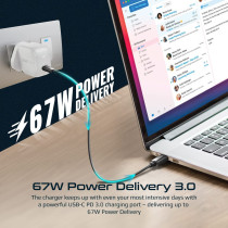 Promate USB-C GaN Charger, Worldâ€™s Smallest Type-C Chargeable Laptop Adapter