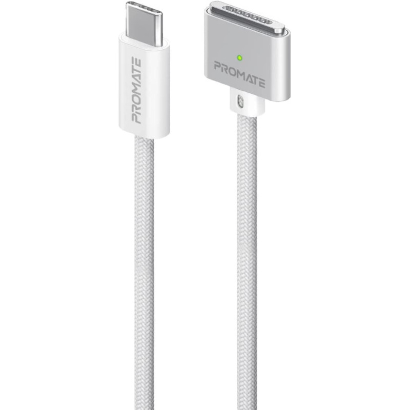 Promate USB-C to Magnetic 3 Cable, High Tensile Ultra-Fast Charging Cable with 140W Power Delivery