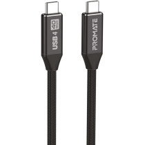 Promate USB-C Cable, Ultra HD 8k 60hz USB4 Type-C Cable with 240W Power Delivery