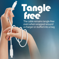Promate USB-C Cable, Fast-Charging USB-C To Type-C Cable With 60W Power Delivery, 480Mbps Data Transfer And 200cm, White