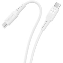 Promate USB-C to USB-C Cable, Premium 60W Power Delivery Fast Charging Type-C Cable, White