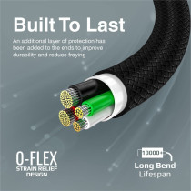 Promate USB-C to USB-C Cable, Premium 60W Power Delivery Fast Charging Type-C Cable with 480Mbps Data Sync and 100cm, Black