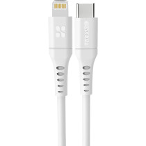 Promate USB-C to Lightning Cable, Fast-Charging 20W Power Delivery Type-C to Lightning Soft Silicone Cord