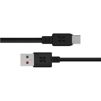 Promate Micro USB Android Charger, Premium Micro USB 1.2m Tangle Free Cable with 1.8A Fast Charge Sync Black