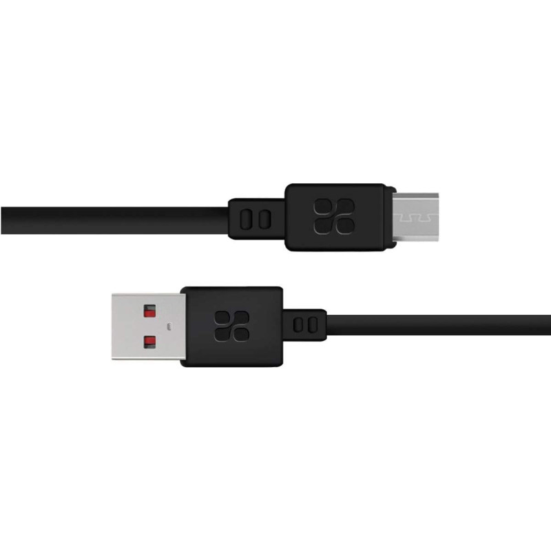 Promate Micro USB Android Charger, Premium Micro USB 1.2m Tangle Free Cable with 1.8A Fast Charge Sync Black