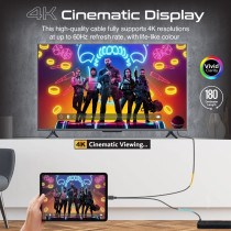 Promate 4K HDMI to USB and Lightning Connector, Ultra HD Durable, 4K@30Hz, 1080p@60Hz