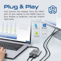 Promate USB-C To HDMI Adapter, Ultra HD 4k 60hz Type-C To HDMI Adapter Converter