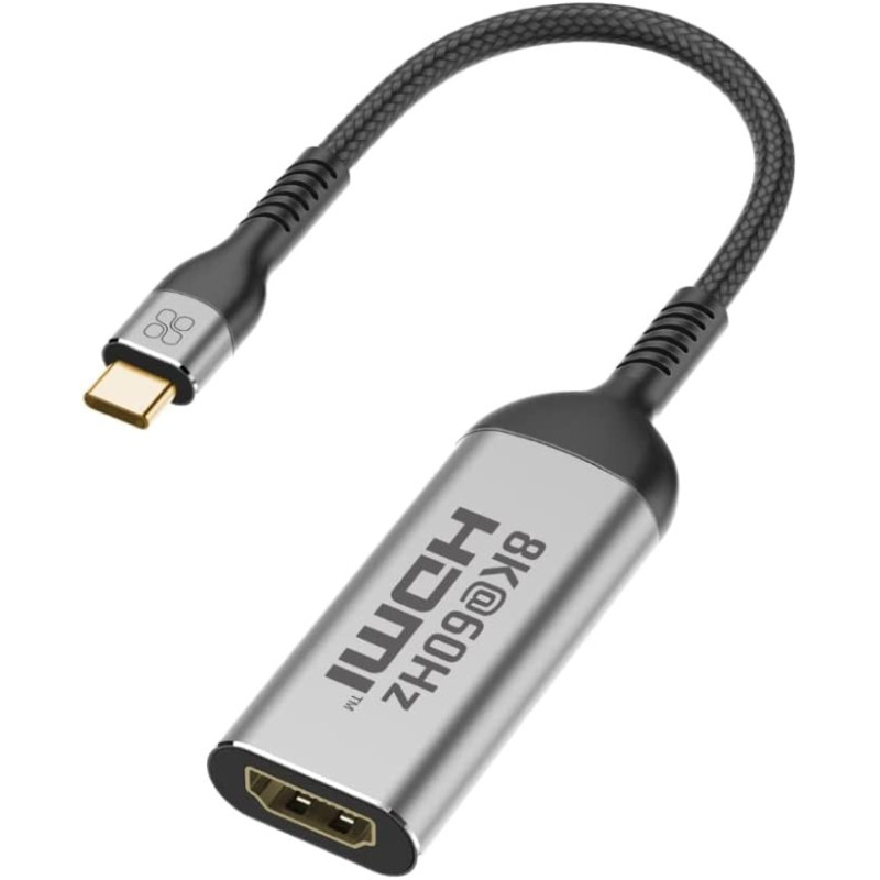 Promate USB-C to HDMI Adapter, Ultra HD 8k@60hz HDMI Adapter Converter with 48Gbps Transmission