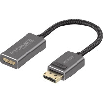 Promate DisplayPort to HDMI Adapter, Ultra HD 4k Male to Female DP to HDMI Converter