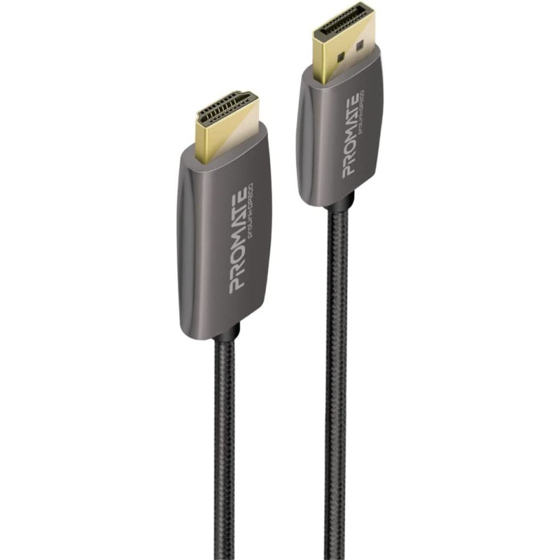 Promate DisplayPort to HDTV Moniter Cable, UHD 4K@60Hz DP to HDMI Video Display Cord