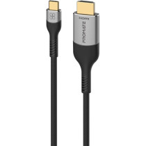 Promate Type-C to HDMI Cable, Premium Type-C (Thunderbolt-4) to HDMI AV Cable with 48Gbps