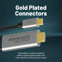 Promate USB-C To HDMI Cable, Ultra HD 4k 60hz Type-C (Thunderbolt-3) To HDMI Adapter