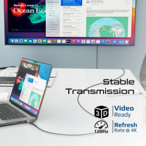 Promate HDMI 2.1 Cable, 5m HDMI To HDMI Slim Cable with 48Gbps Bandwidth, 8K, 60Hz Resolution