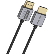 Promate HDMI 2.1 Cable, 1.5m HDMI to HDMI Slim Cable with 48Gbps Bandwidth, 8K@60Hz Resolution