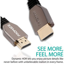 Promate 8K HDMI Cable, Premium 48Gbps High-Speed HDMI 2.1 Audio Video Cable