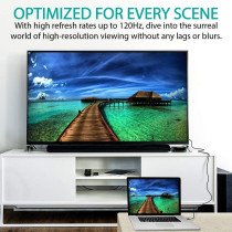 Promate 8K HDMI Cable, Premium 48Gbps High-Speed HDMI 2.1 Audio Video Cable