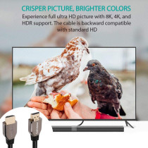 Promate HDMI 2.1 Cable, Premium High-Speed 48Gbps 8K HDMI to HDMI Cord with Dynamic HDR
