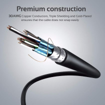 Promate 4K HDMI Cable, High-Speed 3 Meter HDMI Cable with 24K Gold Plated