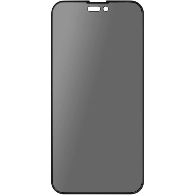 Promate Privacy Glass Screen Protector for iPhone 14, Clear Anti-Spy 3D Tempered Glass Screen Guard