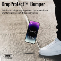 Promate Privacy Glass Screen Protector for iPhone 14, Clear Anti-Spy 3D Tempered Glass Screen Guard