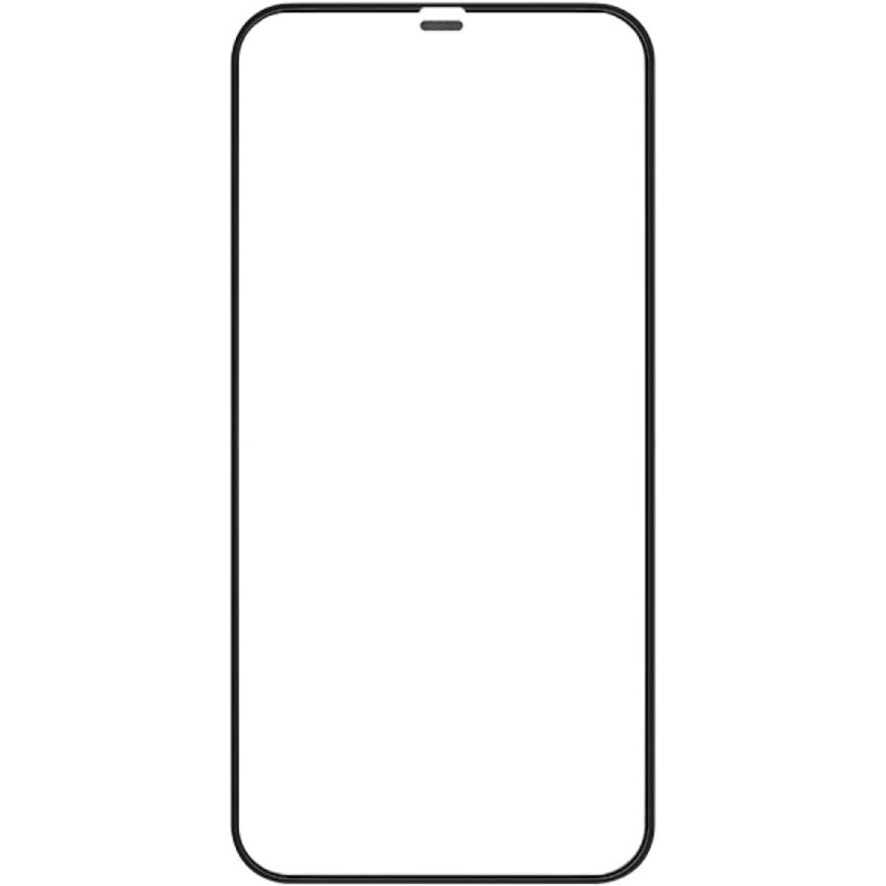 Promate Clear Glass Screen Protector for iPhone 12, Anti-Fingerprint 3D Screen Guard