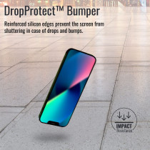 Promate Clear Glass Screen Protector for iPhone 12, Anti-Fingerprint 3D Screen Guard