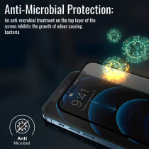 Promate Matte Privacy Screen Protector for iPhone 11 Pro, Premium Anti-Glare 9H Hardness Tempered Glass Protector