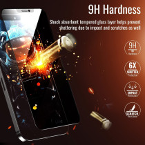 Promate Matte Privacy Screen Protector for iPhone 11 Pro, Premium Anti-Glare 9H Hardness Tempered Glass Protector