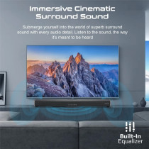 Promate Soundbar with Subwoofer, Premium 120W Bluetooth v5.0 Multipoint Pairing Speaker