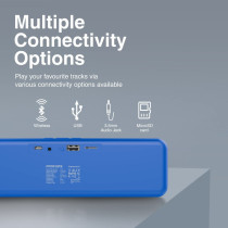 Promate Bluetooth Speaker, Portable HD 6W True Wireless Speaker with Bluetooth 5.0, Blue