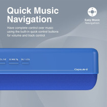 Promate Bluetooth Speaker, Portable HD 6W True Wireless Speaker with Bluetooth 5.0, Blue